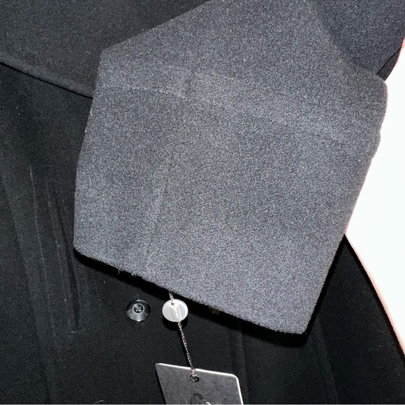 NWT Preston and York black wool double breasted peacoat women’s 16W - Picture 7 of 11